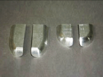 鋁制件去氧化皮、啞光處理前后